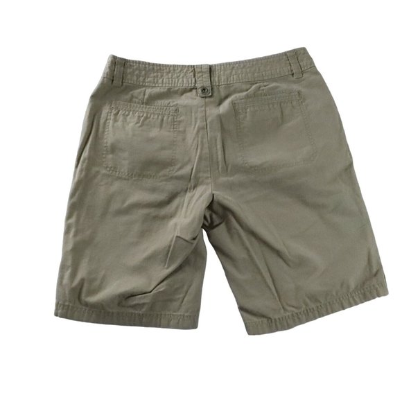 GANDER MTN. Shorts Women's Size 10 Snap Zip Closure Slash Pockets Green - Picture 8 of 11